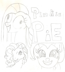 Size: 2018x2220 | Tagged: safe, artist:chronicle23, pinkie pie, g4, contemplating insanity, crazy face, exploitable meme, expressions, face crazier than this meme, faic, female, high res, insanity face, meme, monochrome, pinkamena diane pie, pinkie's silly face, solo, text