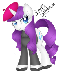 Size: 2400x2721 | Tagged: safe, artist:scarlet-spectrum, rarity, g4, female, high res, simple background, solo, transparent background