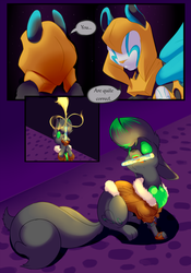Size: 1280x1829 | Tagged: safe, artist:severus, oc, oc only, oc:malachite, sphinx, comic, sphinx oc, stories from the front