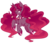 Size: 1280x1120 | Tagged: safe, artist:hawthornss, oc, oc only, oc:nightmare seren, oc:seren, oc:seren song, pony, unicorn, armor, fangs, freckles, nightmare, twintails, wink