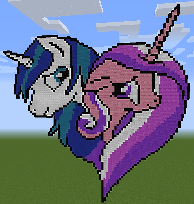 my little pony pixel art minecraft