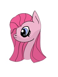 Size: 708x944 | Tagged: safe, artist:anguine, pinkie pie, g4, alternate hairstyle, bust, female, solo