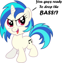 Size: 9000x9146 | Tagged: safe, artist:aleximusprime, artist:infinitoa, dj pon-3, vinyl scratch, pony, g4, absurd resolution, chibi, cute, drop the bass, female, solo, vinylbetes