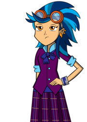 Size: 758x1055 | Tagged: safe, artist:ninjawoodpeckers91, indigo zap, equestria girls, g4, my little pony equestria girls: friendship games, female, humanized, simple background, solo, transparent background, vector