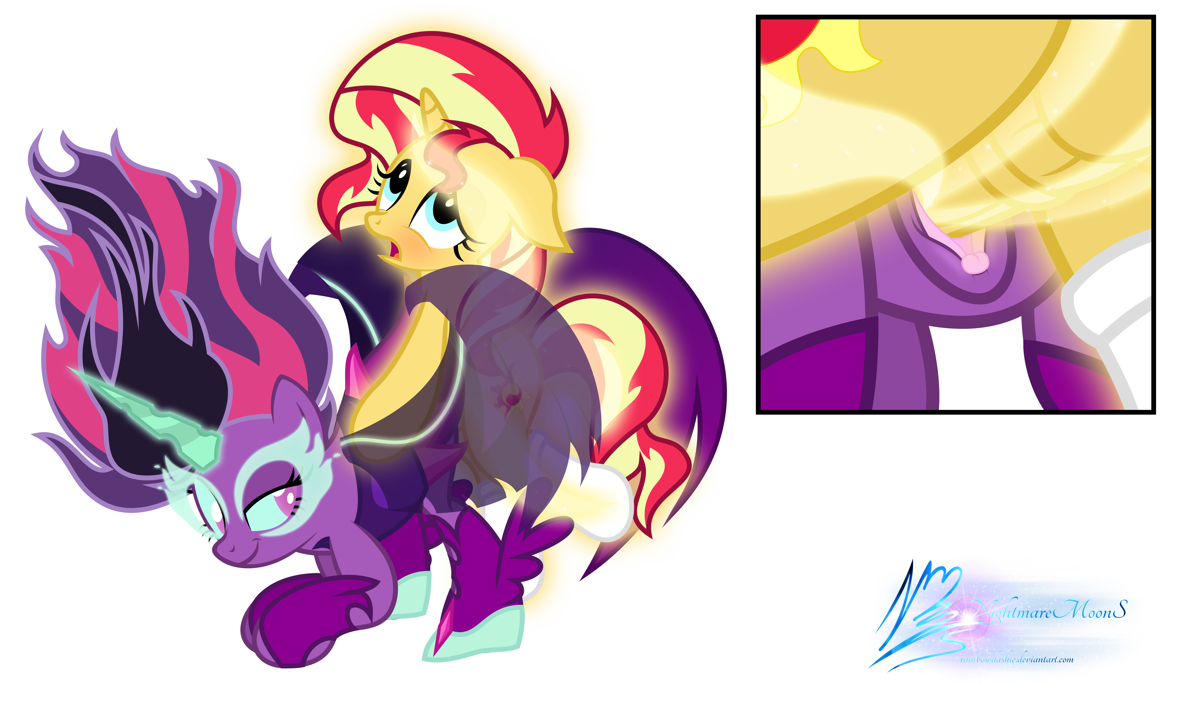 Sunset Shimmer Twilight Sparkle Porn - 1070969 - artist:nightmaremoons, clothes, daydream shimmer ...