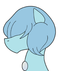 Size: 512x555 | Tagged: safe, artist:combatkaiser, ambiguous race, gem (race), gem pony, pony, blue pearl (pearl), blue pearl (steven universe), crossover, female, gem, mare, pearl, ponified, simple background, solo, steven universe, transparent background