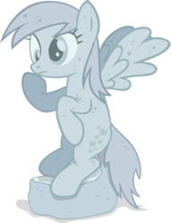 Size: 3815x5000 | Tagged: safe, artist:stinkehund, derpy hooves, pegasus, pony, g4, .svg available, absurd resolution, female, mare, parody, simple background, solo, statue, the thinker, transparent background, vector