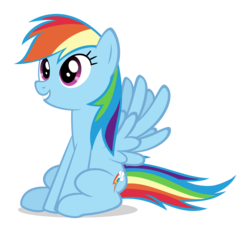 Size: 3230x3000 | Tagged: safe, artist:sollace, rainbow dash, pony, g4, cute, dashabetes, female, high res, show accurate, simple background, sitting, solo, transparent background, vector