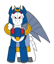 Size: 717x850 | Tagged: safe, artist:combatkaiser, armor, deathsaurus, ponified, simple background, transformers, transformers victory, transparent background