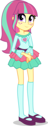 Size: 1932x5000 | Tagged: dead source, safe, artist:xebck, sour sweet, equestria girls, g4, my little pony equestria girls: friendship games, alternate hairstyle, alternate universe, cute, female, freckles, high res, looking at you, mary janes, simple background, solo, sourbetes, transparent background, vector