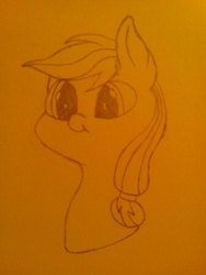 Size: 1920x2560 | Tagged: safe, artist:snowy_sprinkles, applejack, g4, drawing, female, monochrome, solo, traditional art