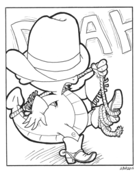 Size: 811x1000 | Tagged: safe, artist:abronyaccount, spike, g4, boots, cowboy boots, cowboy hat, hat, lineart, male, monochrome, shoes, solo