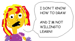 Size: 644x350 | Tagged: artist needed, safe, sunset shimmer, equestria girls, g4, my little pony equestria girls: friendship games, 1000 hours in ms paint, 8^y, comic sans, female, meme, ms paint, solo, stylistic suck, sunset is not willing to learn
