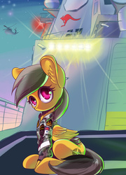 Size: 1024x1426 | Tagged: safe, artist:f-nar, daring do, pony, g4, australia, clothes, fanfic art, fanfic cover, female, navy, royal australian navy, solo, uniform, warship