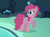 Size: 751x554 | Tagged: safe, screencap, pinkie pie, earth pony, pony, g4, my little pony: friendship is magic, too many pinkie pies, cave, cave pool, clone, cropped, female, magic mirror pond, mare, mirror pool, pinkie clone, raised hoof, solo