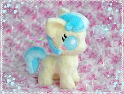 Size: 687x523 | Tagged: safe, artist:pinkuart, coco pommel, pony, g4, baby, baby pony, cute, foal, irl, photo, plushie