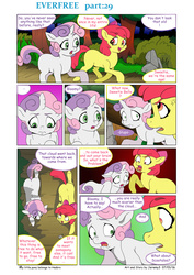 Size: 5784x8176 | Tagged: safe, artist:jeremy3, apple bloom, sweetie belle, earth pony, pony, comic:everfree, g4, absurd resolution, annoyed, comic