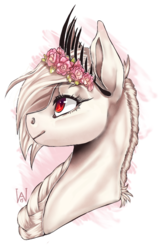 Size: 554x856 | Tagged: safe, artist:wolfartiststudio, oc, oc only, oc:gorgo, pegasus, pony, albino, solo