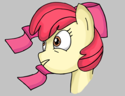 Size: 712x551 | Tagged: safe, artist:diamonddusst, apple bloom, g4, apple bloom's bow, bow, female, hair bow, solo