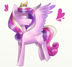 Size: 765x711 | Tagged: safe, artist:amber flicker, princess cadance, g4, female, heart, solo
