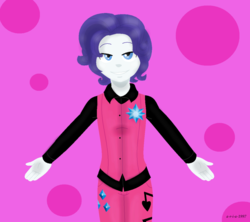 Size: 1024x911 | Tagged: dead source, safe, artist:a-r-i-a-1997, rarity, equestria girls, g4, life is a runway, my little pony equestria girls: rainbow rocks, clothes, elusive, equestria guys, looking at you, male, rule 63, solo, spread arms, suit, vest
