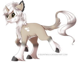Size: 1000x800 | Tagged: safe, artist:silentwulv, oc, oc only, oc:knut, classical unicorn, horn, leonine tail, solo