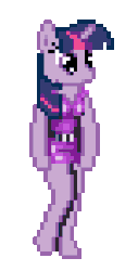 Size: 150x295 | Tagged: safe, artist:sergiobonifaciy, twilight sparkle, anthro, g4, animated, crossover, desktop ponies, double dragon, female, pixel art, simple background, solo, transparent background