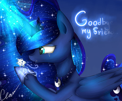 Size: 6000x5000 | Tagged: safe, artist:princess-liliana, princess luna, alicorn, pony, snowdrop (animation), g4, absurd resolution, female, scene interpretation, snow, solo