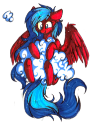 Size: 549x726 | Tagged: safe, artist:tay-niko-yanuciq, oc, oc only, pegasus, pony, cloud, simple background, solo, transparent background