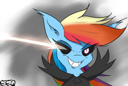 Size: 4259x2870 | Tagged: safe, artist:freefraq, rainbow dash, g4, crossover, female, rainbowdyne, solo, spoilers for another series, undertale, undyne, undyne the undying