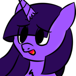 Size: 500x500 | Tagged: safe, artist:aezop, twilight sparkle, g4, alternate hair color, female, simple background, solo, vector, white background