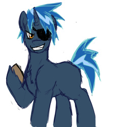 Size: 1000x1000 | Tagged: safe, artist:anonymous, oc, oc only, oc:high tide, pony, unicorn, solo