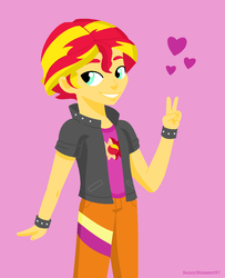 Size: 865x1067 | Tagged: dead source, safe, artist:a-r-i-a-1997, sunset shimmer, equestria girls, g4, bishonen, cute, equestria guys, glarabetes, heart, looking at you, male, rule 63, shimmerbetes, smiling, solo, sunset glare