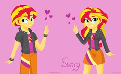 Size: 1730x1067 | Tagged: safe, artist:a-r-i-a-1997, edit, sunset shimmer, equestria girls, g4, binary shimmer, bishonen, collage, cute, duality, equestria guys, half r63 shipping, heart, looking at you, male, rule 63, self paradox, shimmerbetes, shipping, smiling, sunglare, sunset glare