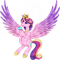 Size: 793x800 | Tagged: safe, artist:tinuleaf, princess cadance, g4, crystallized, female, pregnant, simple background, sitting, solo, spread wings, transparent background