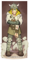 Size: 1000x2037 | Tagged: safe, artist:hazurasinner, oc, oc only, oc:ticket, human, clothes, humanized, viking