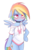 Size: 759x1024 | Tagged: safe, artist:hoodie, edit, rainbow dash, pony, semi-anthro, g4, bipedal, blushing, clothes, collar, cutie mark, female, floppy ears, hoodie, implied flutterdash, implied fluttershy, lesbian, off shoulder, pajamas, rainbow dash always dresses in style, ship:flutterdash, shipping, shirt, simple background, sleepy, solo, transparent background