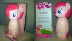 Size: 3355x1935 | Tagged: safe, artist:lordsleeper, artist:sidsleeper, pinkie pie, g4, irl, perfume, photo, weird