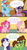 Size: 1275x2354 | Tagged: safe, artist:t-3000, fluttershy, pinkie pie, rainbow dash, rarity, twilight sparkle, oc, earth pony, pegasus, pony, unicorn, g4, my little pony: friendship is magic, the cutie mark chronicles, comic, implied wetting, poop, toilet humor, wat, wide eyes