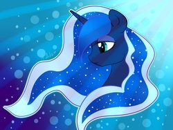 Size: 1280x960 | Tagged: safe, artist:arta-the-pony, princess luna, g4, crepuscular rays, female, portrait, solo