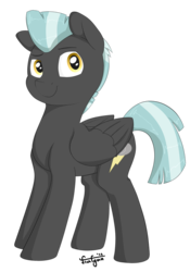 Size: 1280x1829 | Tagged: safe, artist:flufgun, thunderlane, pegasus, pony, g4, looking at you, male, signature, simple background, solo, stallion, transparent background