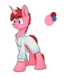 Size: 1653x2000 | Tagged: safe, artist:itspencilguy, oc, oc only, oc:rosetta, fallout equestria, fallout equestria: transient, clothes, lab coat, reference sheet, solo