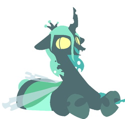 Size: 618x586 | Tagged: safe, artist:nobody, queen chrysalis, changeling, changeling queen, g4, female, lineless, solo