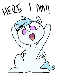 Size: 416x537 | Tagged: safe, artist:nobody, cotton cloudy, g4, background pony, female, filly, solo