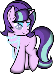 Size: 1394x1915 | Tagged: safe, artist:ideltavelocity, starlight glimmer, g4, alternate hairstyle, female, necklace, solo