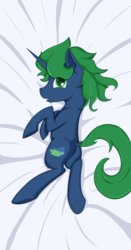 Size: 1008x1920 | Tagged: safe, artist:swiftsketchpone, oc, oc only, oc:chemical spill, pony, unicorn, :o, body pillow, body pillow design, butt, looking at you, male, plot, solo, underhoof