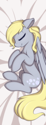 Size: 398x1067 | Tagged: safe, artist:theparagon, derpy hooves, pegasus, pony, g4, cute, female, mare, sleeping, solo