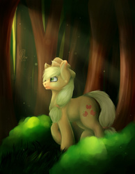 Size: 427x550 | Tagged: safe, artist:kimsteinandother, applejack, earth pony, pony, g4, female, solo