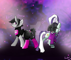 Size: 1023x866 | Tagged: safe, artist:deltafairy, coloratura, g4, countess coloratura, crossover, mettaton, ponified, undertale, watermark