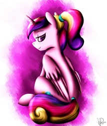 Size: 1200x1400 | Tagged: safe, artist:lightningdasher, princess cadance, alicorn, pony, g4, female, looking at you, solo